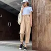 2026 Novo Verão Estudante Solto Estilo Coreano Calça Harem Versátil Estilo Bf Cintura Alta Perna Larga Casual Calças Tendência da Moda Feminina