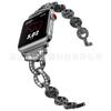 Adecuado para Apple Watch iWatch Correa de reloj de metal de acero inoxidable con incrustaciones de diamantes en forma de V Correa de Apple