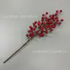 Simulação Cruzada Fruta Vermelha Fruta da Fortuna Galho Longo Frutos do Azevinho Decoração de Natal Galho Cortável Flexível Ornamento para Casa Atacado