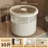 Contenedor de Almacenamiento de Arroz de Gran Capacidad para Uso en la Cocina, Adecuado para Almacenar Granos, Arroz y Harina, a Prueba de Humedad, a Prueba de Insectos, Engrosado y Sellado