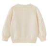 Cárdigan de punto floral de cuello redondo para primavera y otoño 2025, chaqueta de manga larga para niñas y suéteres para bebés, venta al por mayor, exportación transfronteriza, suministro exclusivo