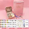 Amazon Mais Vendido Conjunto de Pulseiras DIY Infantil Feito à Mão DIY Contas Exquisito Criativo Conjunto de Pulseiras de Joias Caixa de Presente