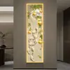 Pintura decorativa de tira delgada para el recibidor, pegatina simple para pasillo y pasillo, versión vertical para columnas estrechas, arte de pared autoadhesivo, una opción de regalo perfecta