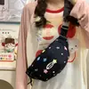 Bolsa de Peito para Mulheres, Menina Casual, Pequena Bolsa Transversal Estilo Fresco, Bolsa de Cintura Leve Estilo Coreano para Estudantes, Bolsa de Ombro Feminina para Viagem ao Ar Livre