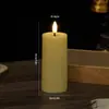 Vela Digital Artificial LED Boca Plana Control Remoto Luz de Vela Fiesta de Navidad Decoración Festiva Vela Boda Romántica