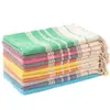 Toalla de Baño Grande Jacquard Tejido Poliéster-Algodón Venta al por Mayor Manta de Playa Turca Manta de Algodón-Lino Manta Turca con Forma de Diamante Hecho a Medida