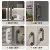 Manípulo de Porta com Ventosa, Manípulo Forte para Porta de Vidro Deslizante de Banheiro Sem Furos, Manípulo para Porta de Geladeira Deslizante de Cozinha