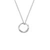 Colar de anel Mobius de aço titânio hip hop ins pingente de círculo torcido personalidade masculina pingente de jóias retrô