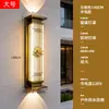 Luminária Solar de Parede Externa Lâmpada de Parede à Prova d'Água Externa para Pátio Nova Iluminação de Tira Foco para Pilar de Portão de Vila Estilo Chinês