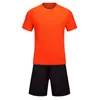 Camiseta de manga curta para esportes transfronteiriços uniforme de futebol conjunto roupas esportivas customizadas secagem rápida traje de corrida leve respirável atacado