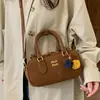 Bolso Boston Satchel Retro de Gama Alta para Mujer Otoño e Invierno 2025 Nuevo Estilo Coreano Nicho Bolso de Hombro Cruzado para Viajar