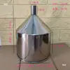 Embudo de acero inoxidable 304 engrosado, fabricado por el fabricante, 16 cm de diámetro, para llenar materiales; tolva de máquina de moldeo por inyección
