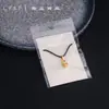 Nuevo Colgante Ping An de Bambú con Incrustaciones Doradas en Imitación de Jade Blanco Hebilla Ping An Collar Colgante de Pez Anual Accesorios de Joyería Colgante