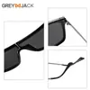 Gafas de Sol Cuadradas Grandes de Moda al por Mayor Tendencia Estilo Callejero Personalizadas Polarizadas para Mujer con un Toque de Alta Gama, Personalizables con Logo