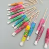 Palillos para Cócteles Listos para Usar Decoración de Platos Fríos Árbol de Coco Hawaiano Paraguas de Sandía Palillos de Frutas Piña Pavo Real Flamenco