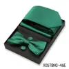 Conjunto de Presente Masculino com Gravata Lisa e Gravata Borboleta de 4 Peças Caixa para Casamento Terno Formal Gravata Decorativa Venda Quente Transfronteiriça em Estoque