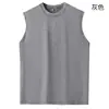 Camiseta regata de algodão puro lavada vintage de peso pesado 230g para homens, corte solto, estilo retrô americano, atacado do fabricante