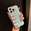 Lente Ojo Estéreo Cuatro Trapos iPhone15 Apple 12 para 13/14Pro Max Funda de Teléfono 11