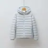 Chaqueta de plumón para pareja Pinghu Chixin 90% plumón, nuevo estándar nacional, unisex, con capucha, corta, cálida, abrigo casual