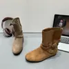 Botas Retro Western 2026 Aumentadoras de Altura Estilo Páramo Otoño/Invierno 5cm Botines Nuevos Botas de Moda Adelgazantes Botas Martin