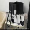 Nueva bolsa tote cuadrada con espejo para ramo, bolsa de regalo de San Valentín, bolsa de papel para arreglo floral de florista, bolsa tote