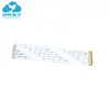 Cable FPC/FFC blanco suave con conector EDP espaciado de 0.5 mm misma dirección inversa con conector metálico IPEX cable EDP