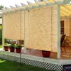 Rollo Grande de Estores de Caña, Cortinas de Hierba Opacas, Cortinas Enrollables para Uso en Exteriores, Decoración de Patio de Casa de Huéspedes, Parasol de Verano, En Stock para Entrega Rápida