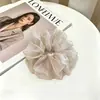 Goma de pelo scrunchie vintage versátil extragrande para adultos, elegante scrunchie floral para coleta