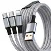 Set de Cable de Carga Rápida y Datos 3 en 1 Adecuado para Apple, Huawei, Honor, Oppo, Xiaomi, Vivo, Cable de Carga Uno a Tres