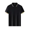 Verão Algodão Australiano de Fibra Longa Mistura de Algodão e Elastano Camisa Polo com Gola Camisa para Cultura Corporativa Roupa de Trabalho Bordado Impressão