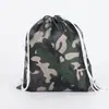 Mochila de hombro doble con cordón para impresión a color, mochila de camuflaje portátil personalizada, bolsa con cordón, bolsa de cordón multicolor, venta al por mayor