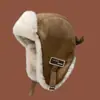 Gorro mujer invierno cálido coche eléctrico ciclismo exterior protección orejas frío noreste a prueba de frío Gorro Lei Feng hombre invierno forrado de polar engrosado