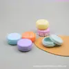Caja redonda para macarrón 10ml tarro de crema colorido caja de colorete caja de embalaje botella de lápiz labial 10ml caja de crema de macarrón