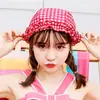 Gorro de Natación Ins Moda Femenina Cabello Largo Coreano Lindo Encaje Ajuste con Cordón Adultos Niños Familia Gorro de Natación No Elástico