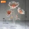 Adereços Decorativos, Flores Artificiais, Flores Simuladas, Flores Coloridas Grandes para Shoppings, Flores de Malha de Seda Prontas, Flores Feitas à Mão, Decorações Internas e Externas