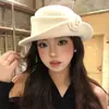 Estilo Heredera Francesa Elegante Sombrero para Mujer Otoño Invierno Estilo Hepburn Boina Moda Retro Hace la Cara Más Pequeña Sombrero Sombrero de Pescador