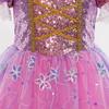 Vestido de princesa de comercio exterior transfronterizo Halloween ropa para niños vestido nuevo lentejuelas pelo largo vestido de princesa pelo largo Princesa una generación