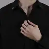 Anillo Vintage Apilado Yus para Hombre Anillo de un Solo Dedo Estilo Frío Personalidad de Nicho Tendencia Anillo Abierto para Dedo de Hombre