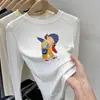 Colección de otoño e invierno: Camiseta interior térmica de manga larga para niños con estampados de dibujos animados, camiseta cálida, top casual y versátil, estilo moderno
