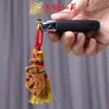 Espada de Madeira de Jujuba Marca Raio com Pingente de Celular Vassoura Yiming Xianyuan Pingente de Carro de Madeira Pingente de Chaveiro