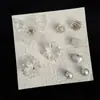 Charms de Sapato Perfurados Desenho Animado com Borboleta, Camélia Perolada, Lírio-do-Vale e Fivela de Sapato com Pérola em Formato de Coração