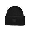 Gorro de punto con etiqueta L y bordado transfronterizo, gorro de esquí deportivo de otoño e invierno, gorro con solapa de mohair, gorro de lana cálido europeo y americano.