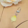 Llavero de Caracola Transparente para Simulación Colgante de Resina Accesorios para Bolsos de Bricolaje Adorno de Regalo Pequeño Adorno Colgante de Color Caramelo