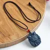Collar Tradicional de Cuentas de Incienso para Mujer, Una Pieza con Colgante Tallado de Zorro y Etiqueta de Incienso, Adecuado para Reventa