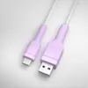 Enrollador de Cable de Silicona Anti-Rotura para Carga de Teléfono Móvil y Computadora Cubierta Protectora para Cable de Datos Organizador de Cables Enrollador de Cable Colorido Anti-Doblado