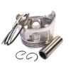 Conjunto de Pistón de 168F-190F Juego de Cuatro Piezas Anillo de Pistón Pin de Pistón Anillo de Retención Motor de Gasolina Piezas Consumibles para Generador Bomba de Agua
