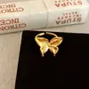 Anillo Abierto Mariposa Tridimensional de Diseño de Nicho Ins Estilo Francés, Joyería de Lujo Ligero de Moda Personalizada de Gama Alta para Mujeres