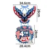 Colgante Decorativo de Puerta para el Día de la Independencia de EE. UU. Transfronterizo Mariposa Águila Día Nacional de EE. UU. Colgante Decorativo de Puerta