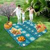 Tapete de Piquenique Tapete à Prova de Umidade Espessado Camping ao Ar Livre Passeio de Primavera Tapete de Pano Impermeável Dobrável Portátil Piquenique Piquenique