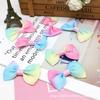 Nuevo Estilo 35-60mm Estilo Coreano Lazo Arcoíris Grande Pasador de Pelo DIY Diadema Accesorios Creativos para Ropa